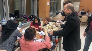 GTÜ Öğrenci Konseyinden Finallere Hazırlanan Öğrencilere İkram