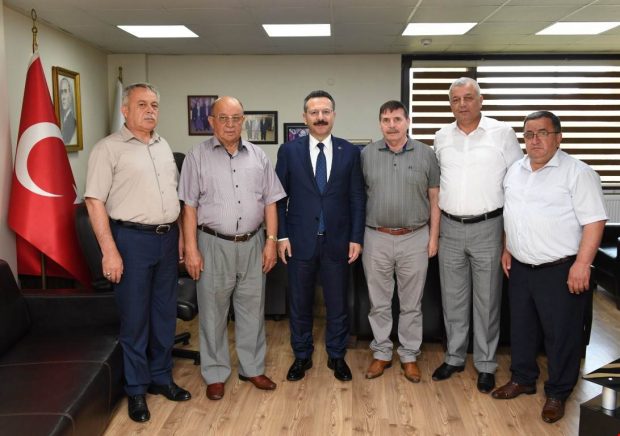 Vali Aksoy’dan Otomobilciler Odasına Ziyaret