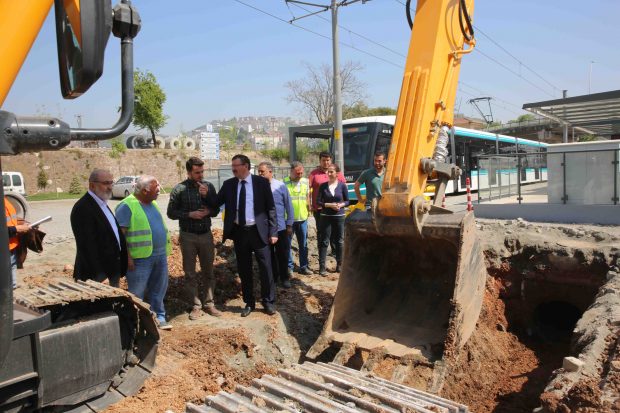 Sekapark-Plaj yolu Hattı’nda çalışma başladı