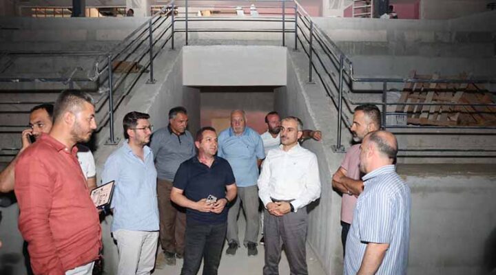 Çiftçi, spor salonu ve sporcu fabrikasındaki çalışmaları inceledi