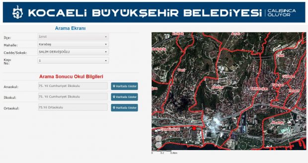 Kocaeli Büyükşehir Belediyesi ‘Akıllı Okul sayfası’