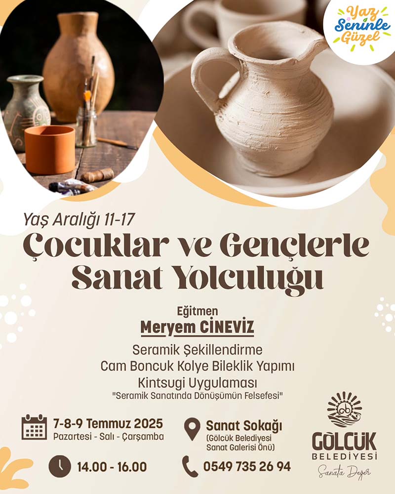 GÖLCÜK’TE SANATLA BÜYÜYEN NESİLLER BİR ARAYA GELİYOR