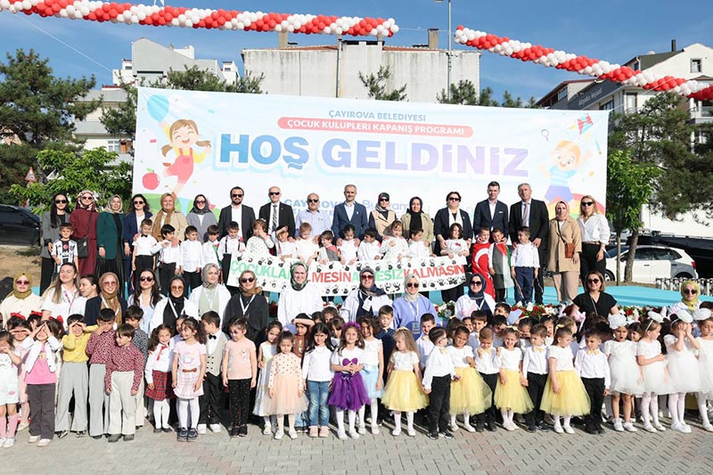 Çocuk kulüplerine muhteşem kapanış programı