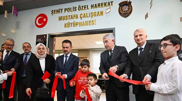 “Şehit Polis Özel Harekât Mustafa Çalışgan Kütüphanesi” Açılışı Vali Aktaş’ın Katılımlarıyla Gerçekleştirildi