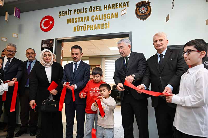 “Şehit Polis Özel Harekât Mustafa Çalışgan Kütüphanesi” Açılışı Vali Aktaş’ın Katılımlarıyla Gerçekleştirildi