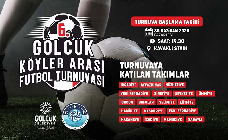 6. GÖLCÜK KÖYLERİ ARASI FUTBOL HEYECANI BAŞLIYOR