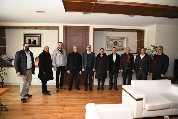 Mahalle muhtarlarını Ağırladı