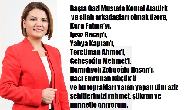 “28 Haziran İzmit’imizin kurtuluşunun 99. yılı kutlu olsun”