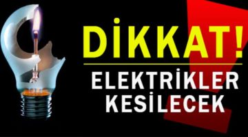 Gebze, Darıca ve Dilovası Dikkat! Elektrikler Kesilecek