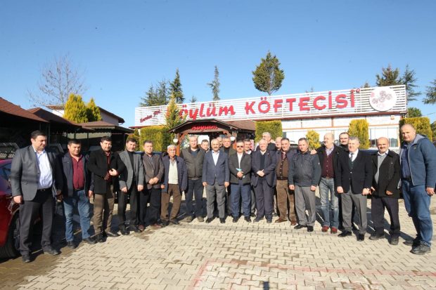 Büyükgöz,muhtarları kahvaltıda ağırladı