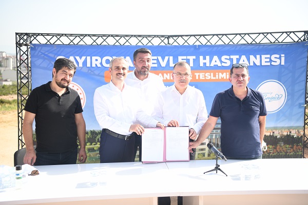 Devlet Hastanesi’nin yer teslimi yapıldı