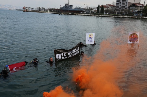 1 Mart Üsküdar Vapur Faciası için ‘Anı Dalışı’