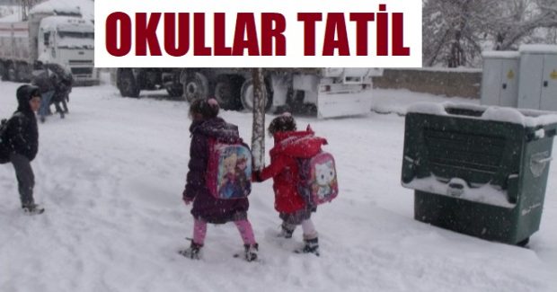 Tatil olan İlçeler