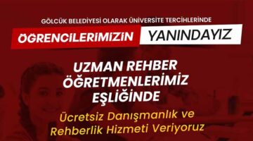 GÖLCÜK BELEDİYESİ ÜNİVERSİTE TERCİHLERİ İÇİN YİNE ÖĞRENCİLERİN YANINDA
