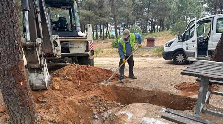 Kuştepe Mesire Alanı’nda bakım çalışması