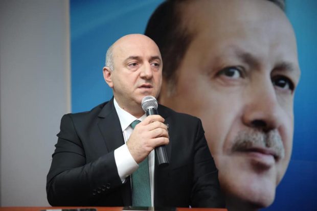 Muzaffer Bıyık’a meşaleli karşılama