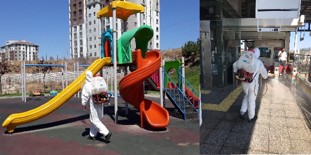 Dezenfekte çalışmaları devam ediyor