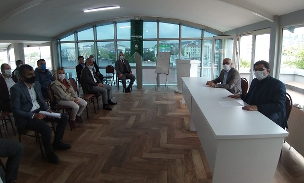 İlçe Başkanları ile bir araya geldiler