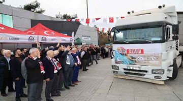 Gebze’den Sudan’a 10 Tırlık Kardeşlik Köprüsü: İnsani Yardım Konvoyu Dualarla Uğurlandı