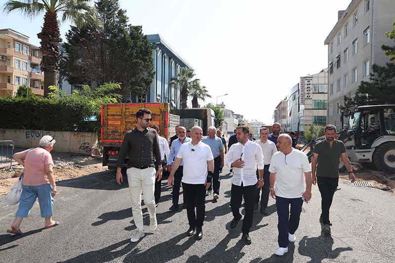 Başkan Bıyık çalışmaları yerinde inceledi