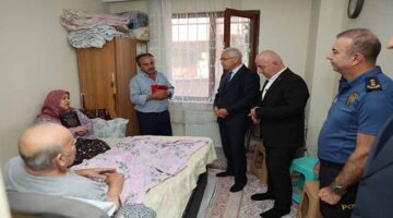 Başkan Bıyık ve Kaymakam Dönmez’den Gazilere anlamlı ziyaret