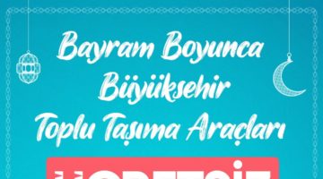 3 gün boyunca ücretsiz ulaşım