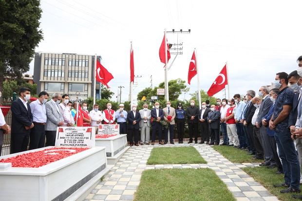 Darıca protokolü şehitleri unutmadı