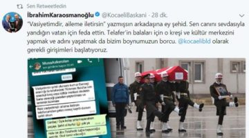 Karaosmanoğlu:”Gerekli girişimleri başlatıyoruz”