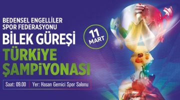 Bedensel Engelliler Bilek Güreşi Şampiyonası düzenleniyor