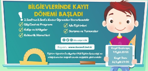 Kayıt Dönemi 7 Eylül’de Başladı