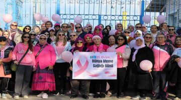 Meme kanserine “pembe kurdele” ile dikkat çektiler;