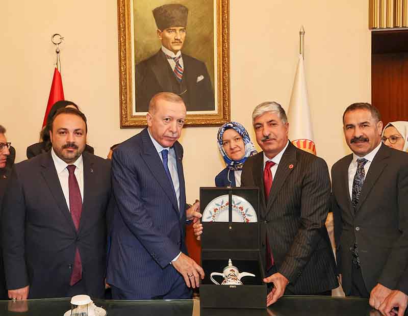 Cumhurbaşkanı Erdoğan’a, Başkan Ömeroğlu’ndan ziyaret