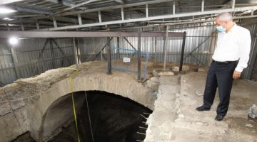 Tarihi Su Sarnıcındaki restorasyon devam ediyor