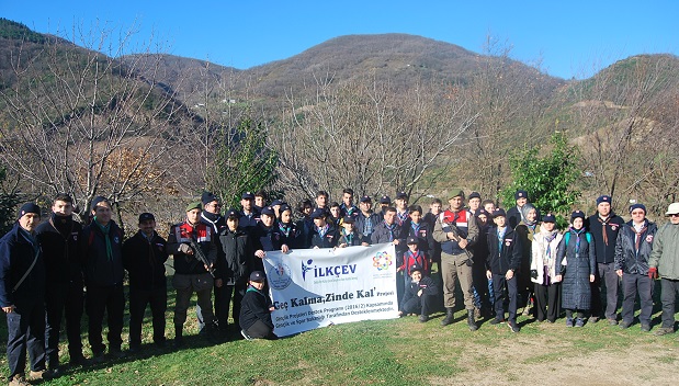 İLKÇEV, Sarıkamış Şehitleri için yürüdü