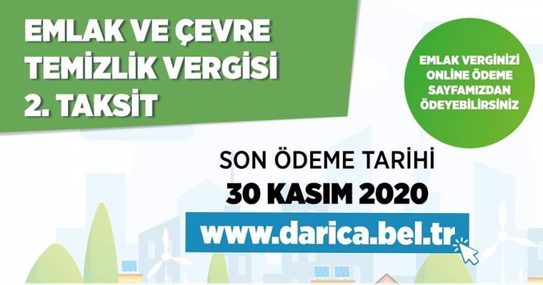 Darıca Belediyesi’nden Emlak vergisi uyarısı