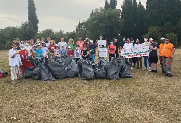 Orman yangınlarına dikkat çekmek için anlamlı etkinlik