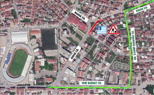 Geçici güzergah oluşturuldu