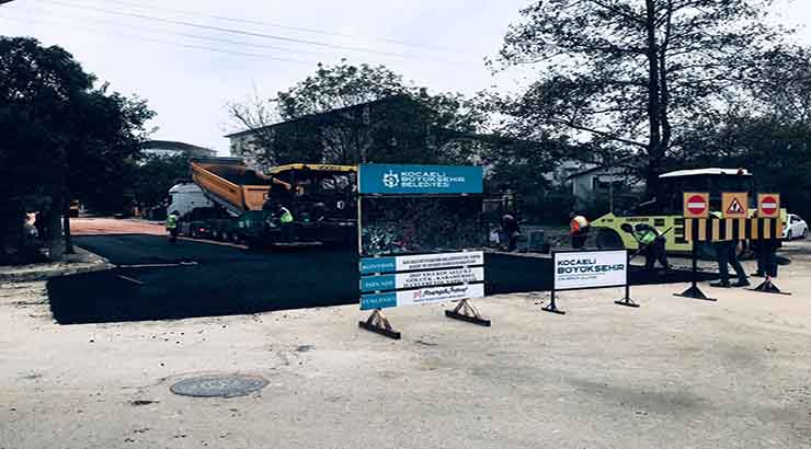 Kocaeli Büyükşehir her yerde harıl harıl çalışıyor;