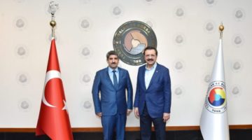 Necmi Bulut, TOBB Başkanı Hisarcıklıoğlu ile görüştü
