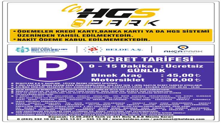 “HGS Park” döneminde sıra Karamürsel’de