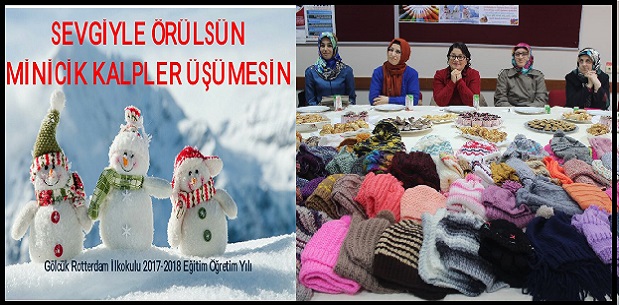 “SEVGİYLE ÖRÜLSÜN MİNİCİK KALPLER ÜŞÜMESİN”