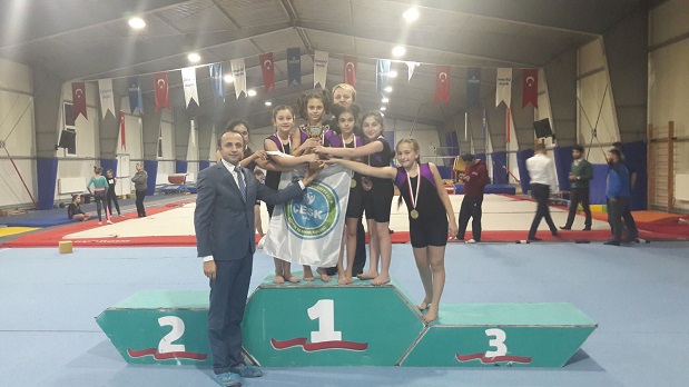 ÇESK Jimnastik Takımı Kocaeli Birincisi
