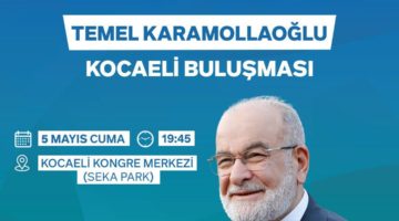 Karamollaoğlu 5 Mayıs Cuma günü Kocaeli’de
