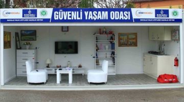 Karaosmanoğlu,Güvenli Yaşam Odası’nı inceledi.