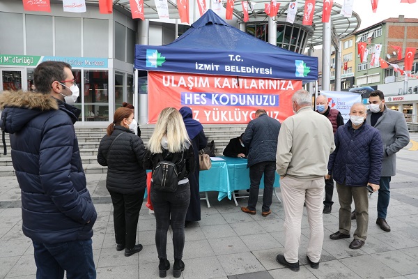 Ulaşım kartlarına HES kodlarını tanımlıyorlar