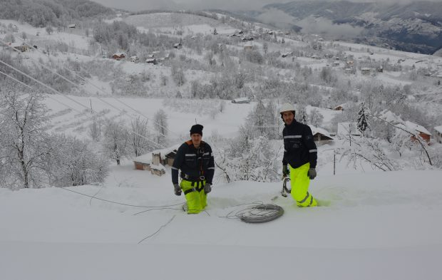 Arıza tespiti için drone kullanıldı