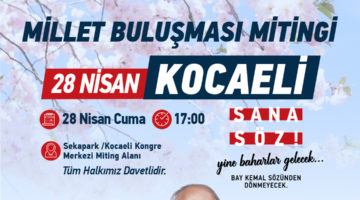 “Baharı Kocaeli’den karşılamak için tüm halkımızı bekliyoruz.”