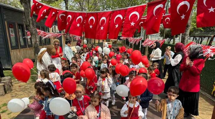 Minik yürekler 23 Nisan’ı gururla kutladı