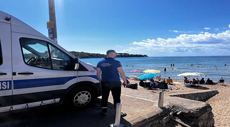 Nakil Ambulans sahillerdeki nöbetini tamamladı