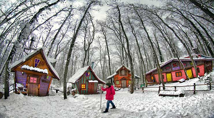 Ormanya’da kartpostallık kış manzaraları